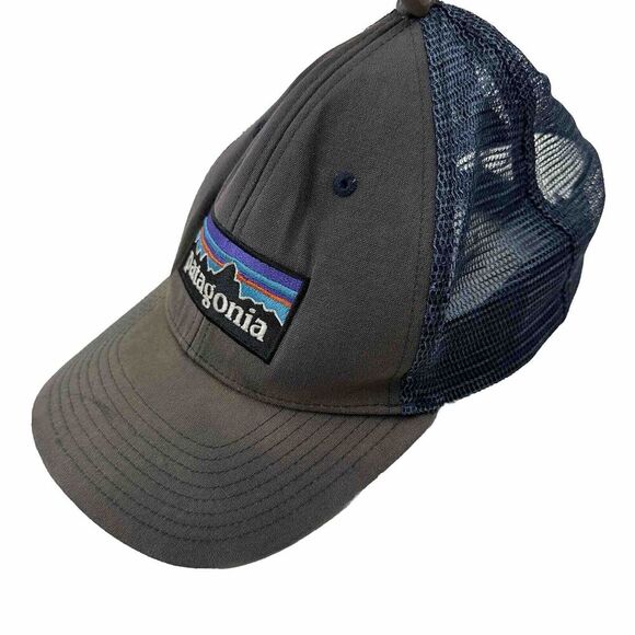 VTG Patagonia Trucker Hat Mesh Back Baseball Hat Snapback Cap Logo Outdoors - Picture 1 of 11